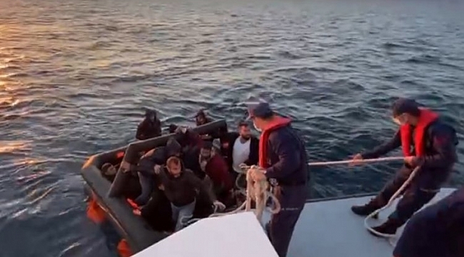 Aydın'da 14 düzensiz göçmeni sahil güvenlik kurtardı