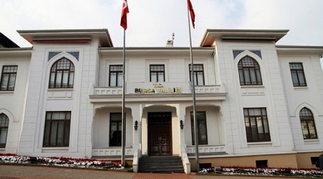 Bursa Valiliği'nden duyuru