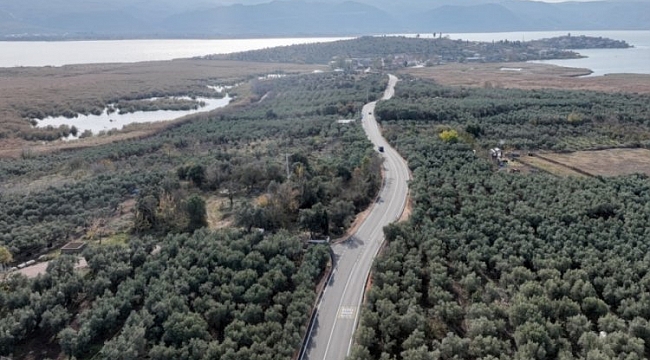 Gölyazı yolu sil baştan yenilendi