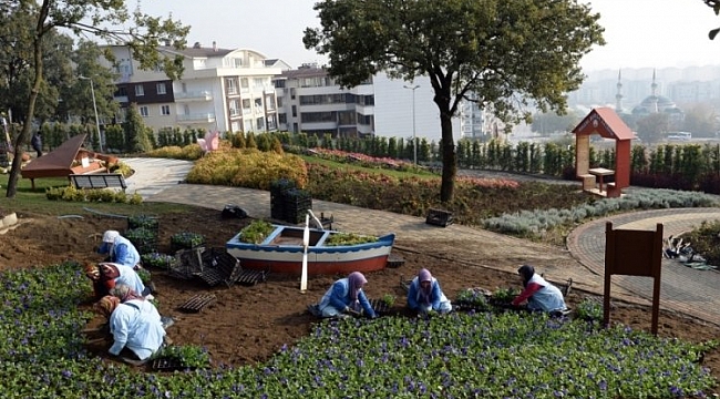 Macera Bursa kış çiçekleriyle yenileniyor