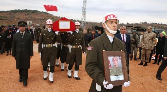 Şehit Piyade Sözleşmeli Er, son yolculuğuna uğurlandı