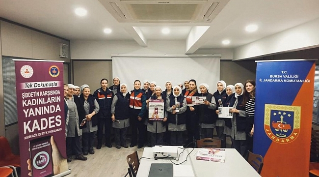 Bursa'da jandarmadan kadına yönelik şiddete sıfır tolerans