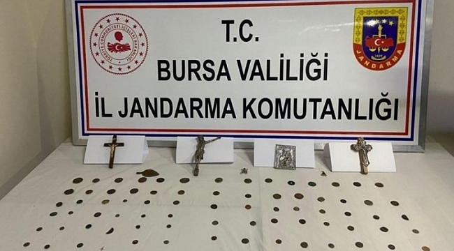 Bursa'da jandarmadan tarihi eser operasyonu