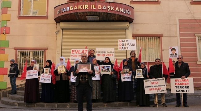 Diyarbakır'da evlat nöbetindeki aile sayısı 337'ye yükseldi