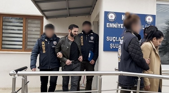 Konya'da internet dolandırıcılarına operasyon