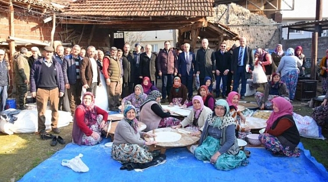 Köylüler Başkan Aydın'ı ilgiyle karşıladı