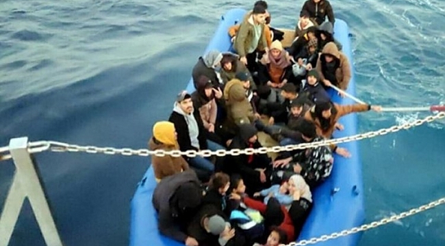 Muğla'da 65 kaçak göçmen kurtarıldı