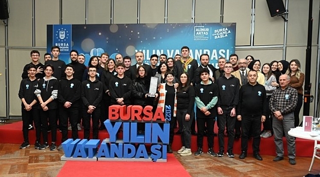 Bursa'da 'yılın vatandaşı' seçildi