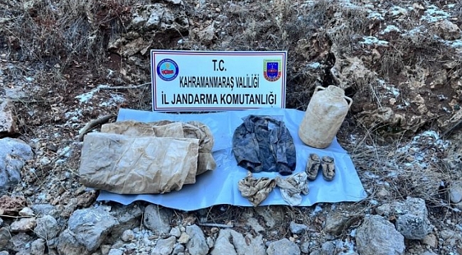 PKK'lı teröristlere ait yaşam malzemesi ele geçirildi