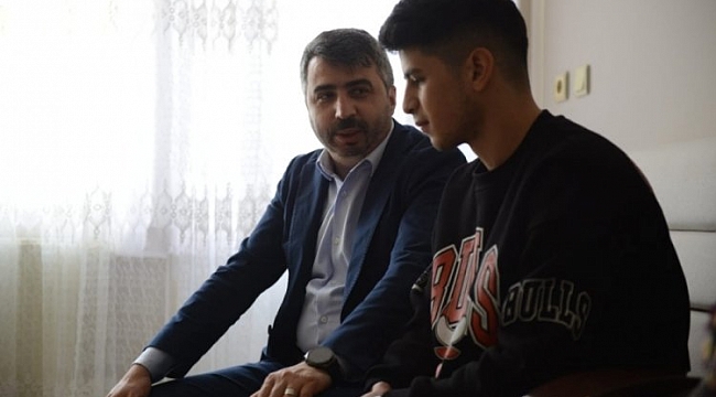 Başkan Yılmaz'dan depremzedelere ziyaret