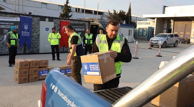Bursa'nın Hatay seferberliği sürüyor