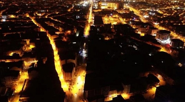 Malatya'yı sokak ışıkları aydınlattı