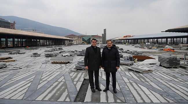 Osmangazi Meydanı çalışmalarında sona gelindi