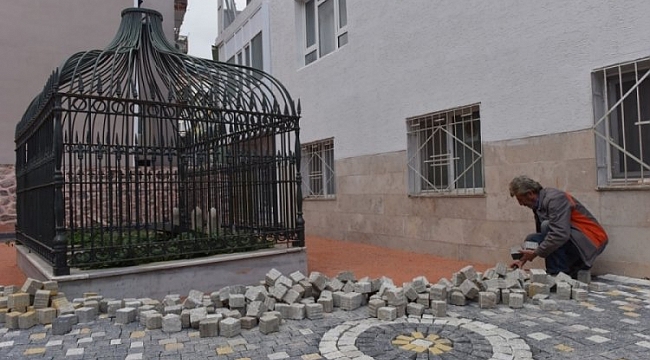 Yıldırım'da Aşık Yunus Türbesi'ne peyzaj çalışması