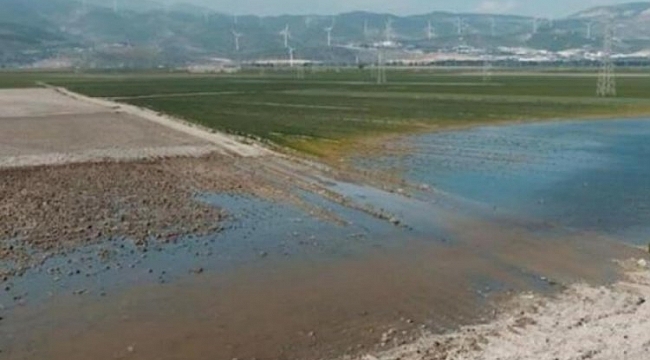 Deprem sonrası 100 metrelik 'bataklık gölü' oluştu