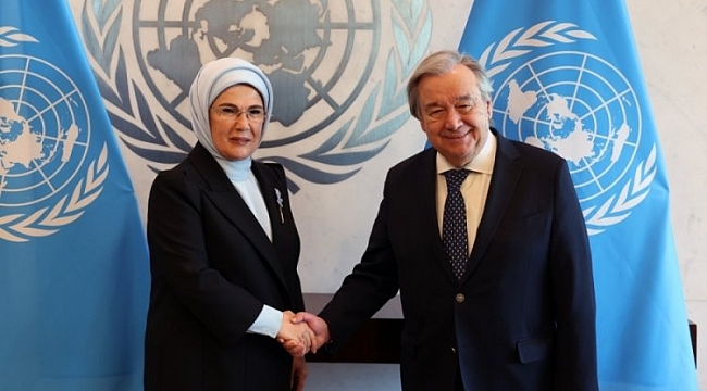 Emine Erdoğan, Guterres'le görüştü