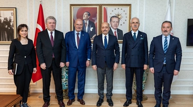 ATO Başkanı Baran, Vedat Bilgin'i makamında ziyaret etti