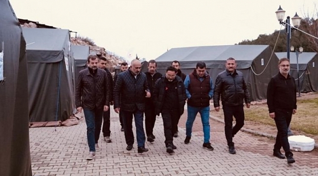 Başkan Işık, deprem bölgesinde