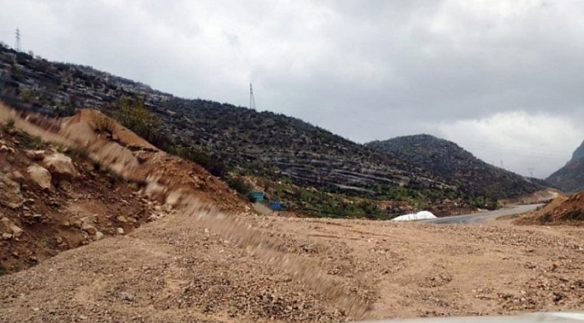 Siirt'te heyelan meydana geldi
