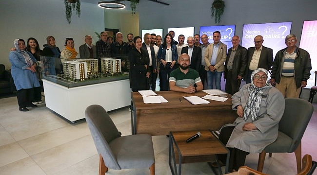 Akpınar'da kentsel dönüşüm için ilk imzalar atıldı