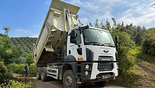 Gürsu'da çiftçilere arazi yolu desteği