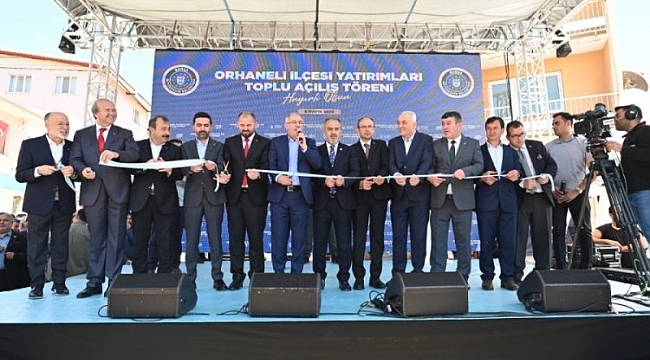 Orhaneli'de toplu açılış töreni yapıldı