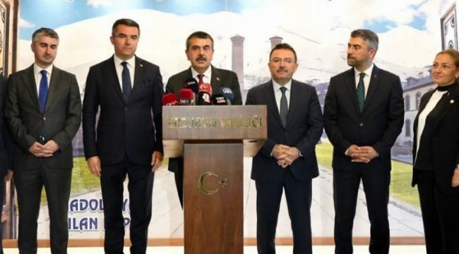 Bakan Tekin'den Erzurum Valiliği'ne ziyaret