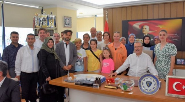 Karacabey'de bayramlaşma...