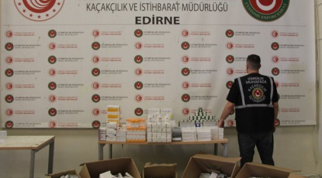 110 bin adet kaçak ilaca sınır engeli!