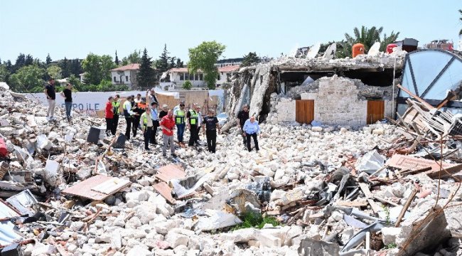 752 yıllık tarihi enkazda lazerle nokta ölçümü
