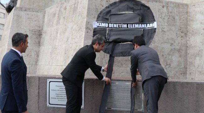 Bakanlık müfettişlerinden siyah çelenk!