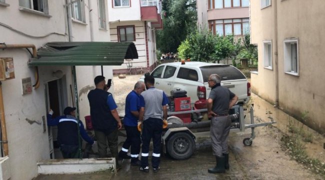 Bartın’da yaşanan sel felaketine İSU’dan yardım eli