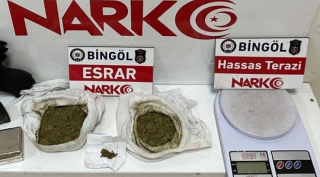 Bingöl'de uyuşturucuya 2 tutuklama