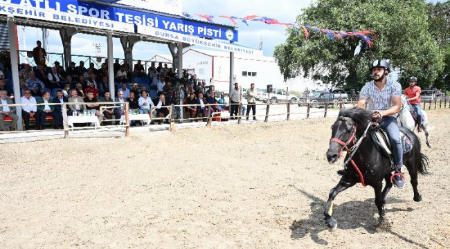 Bursa'da rahvan at yarışlarında çeyrek final heyecanı