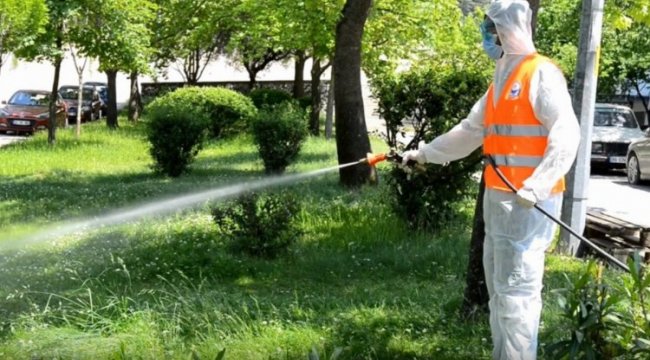 Bursa Yıldırım'da ilaçlama çalışmaları sürüyor