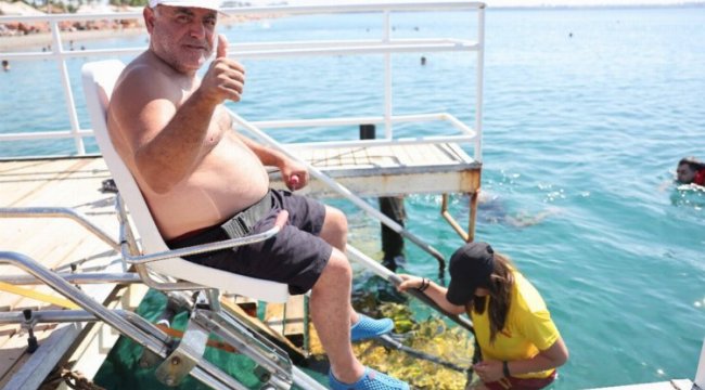 Engellilere plajda engel yok!
