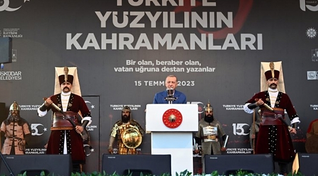Erdoğan'dan 15 Temmuz mesajı