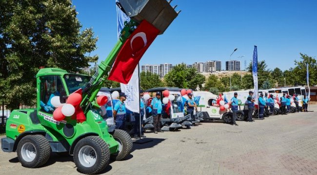 Gaziantep'in yeşiline 'çevre dostu' temizlik
