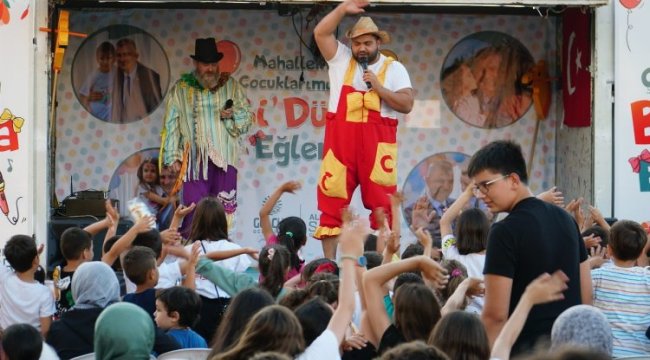 Gölcüklü çocuklar eğlenceyi sevdi