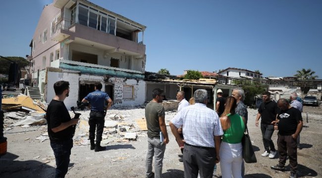 İzmir Narlıdere'de imara aykırı yapılarla mücadeleye devam