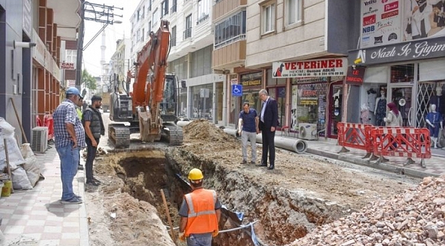 Karacabey'de altyapı çalışmaları devam ediyor