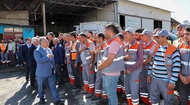 Kayseri Talas'ta mesai renkli başladı
