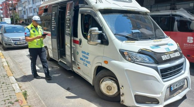 Klimasını açmayan minibüslere ceza yağdı
