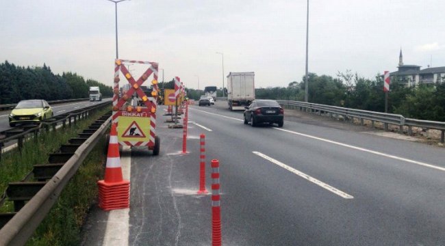 Kocaeli'de stadyum yolu için TEM’de çalışmalar başladı