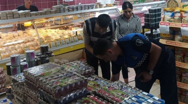 Kocaeli Zabıtası'ndan raf ve kasa fiyatı denetimi