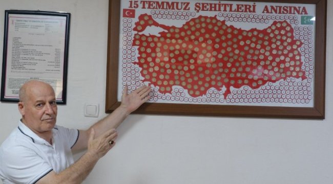 Koleksiyoner Şimşek'ten 251 şehidin hatırasına özel çalışma