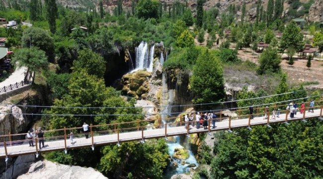Konya'da Yerköprü Şelalesi yeni cazibe merkezi