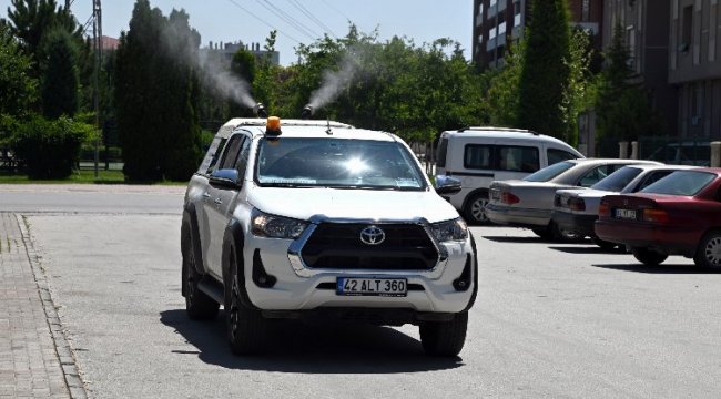 Konya Selçuklu'da ilaçlamalar sürüyor