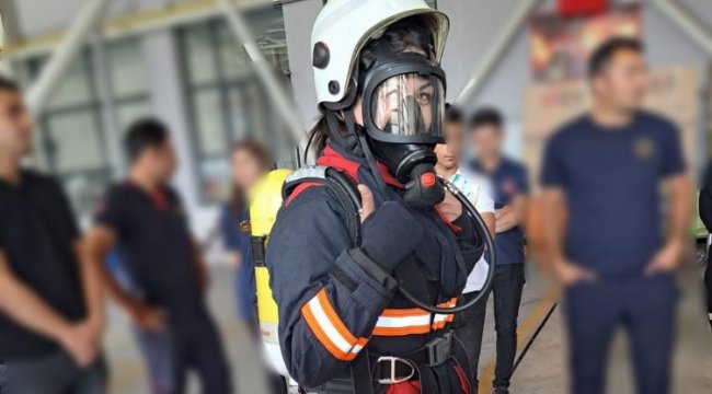 Malatya İtfaiyesi'nden uygulamalı eğitim