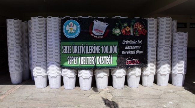 Manisa Salihlili üreticilere 'sepet sepet' destek